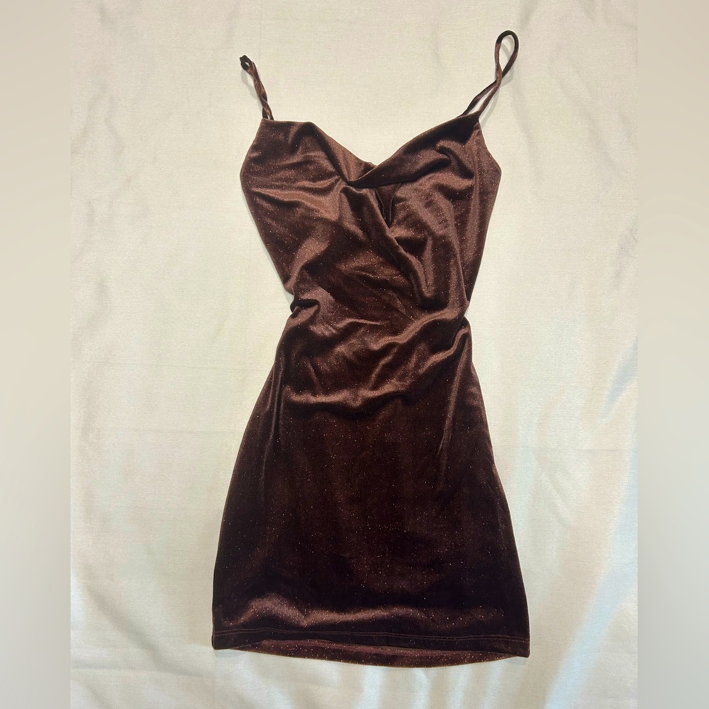 Brown sparkly Windsor dress